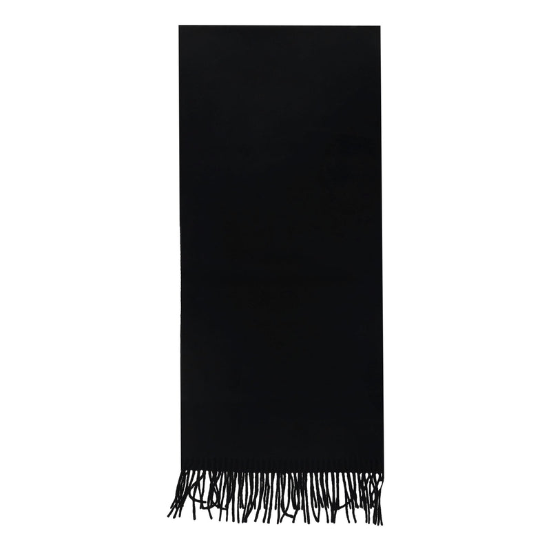 Ganni Versace Logo Embroidered Virgin Wool Scarf