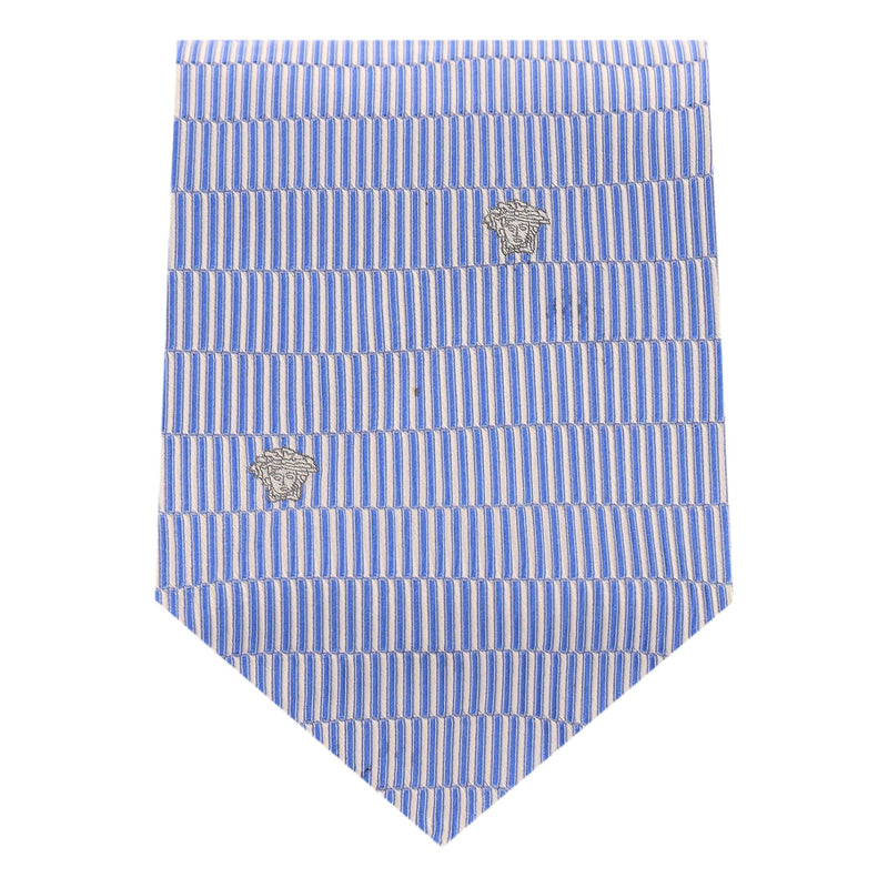 Ganni Versace Medusa Print Silk Tie