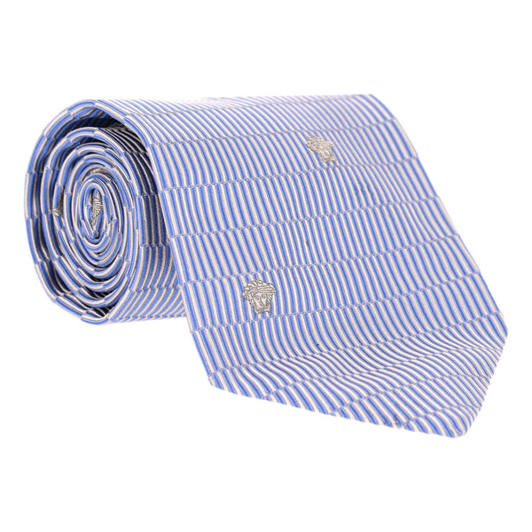 Ganni Versace Medusa Print Silk Tie