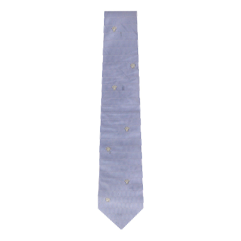 Ganni Versace Medusa Print Silk Tie