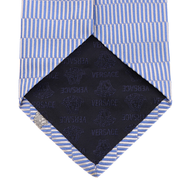 Ganni Versace Medusa Print Silk Tie