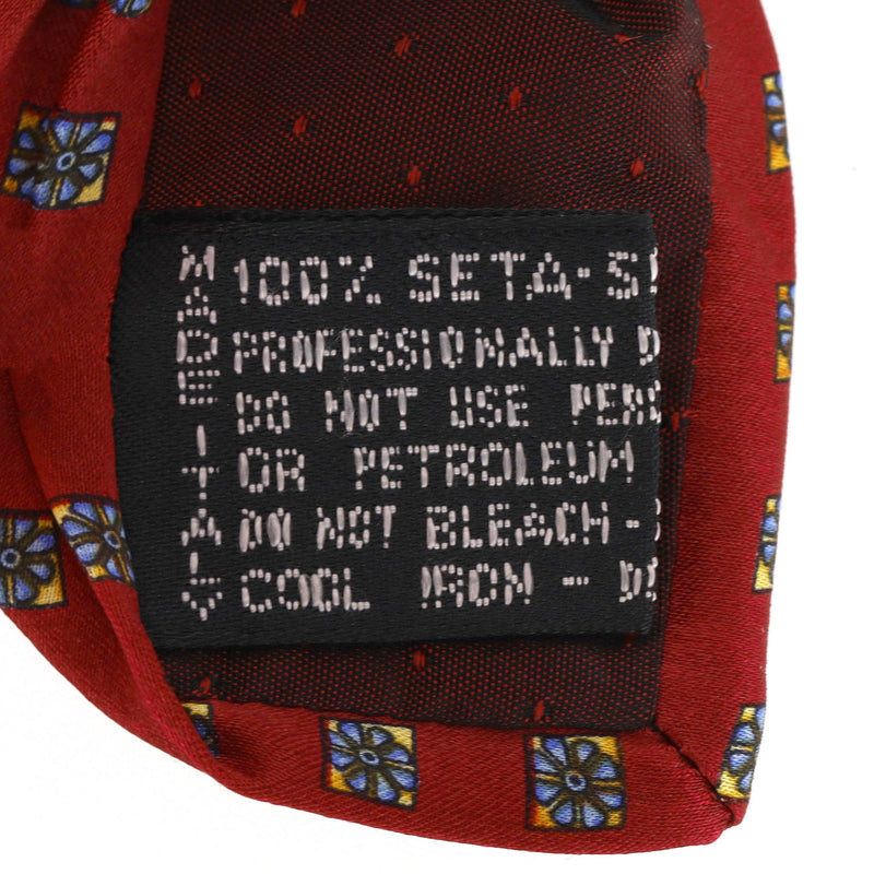 Ganni Versace Greca Print Silk Tie
