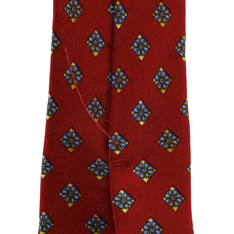 Ganni Versace Greca Print Silk Tie