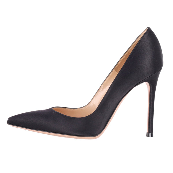 Gianvito Rossi Satin Stiletto Pumps.Size 35.5