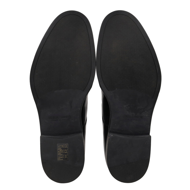 Giorgio Armani Patent Leather Derby Shoes. Size 43