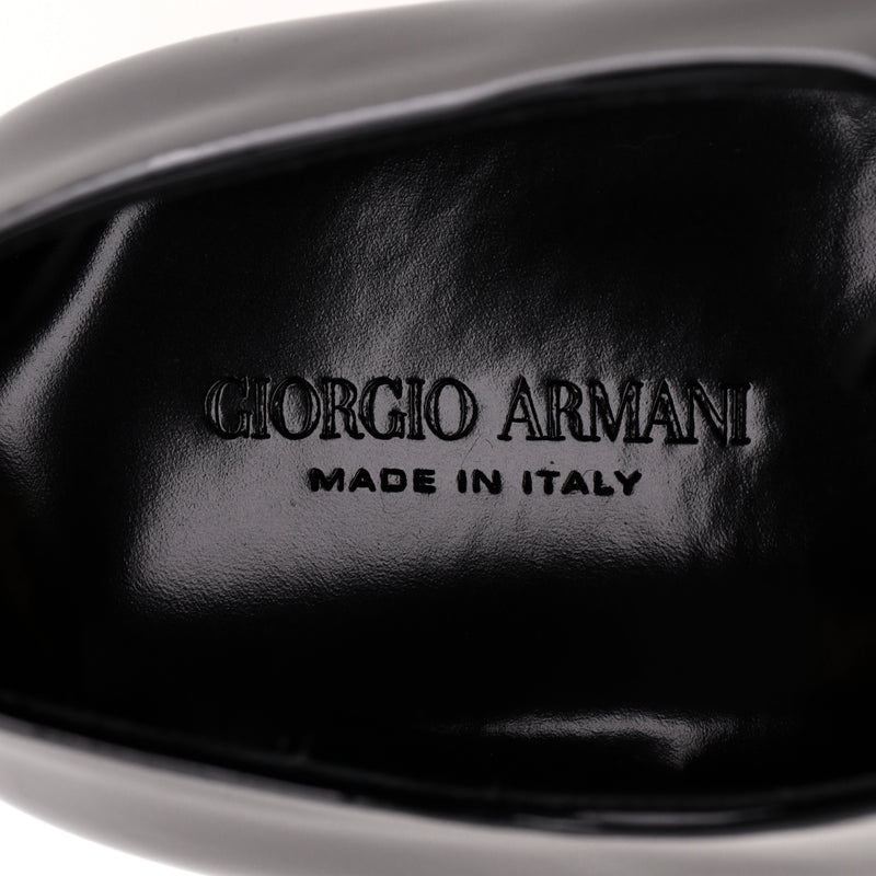 Giorgio Armani Patent Leather Derby Shoes. Size 43