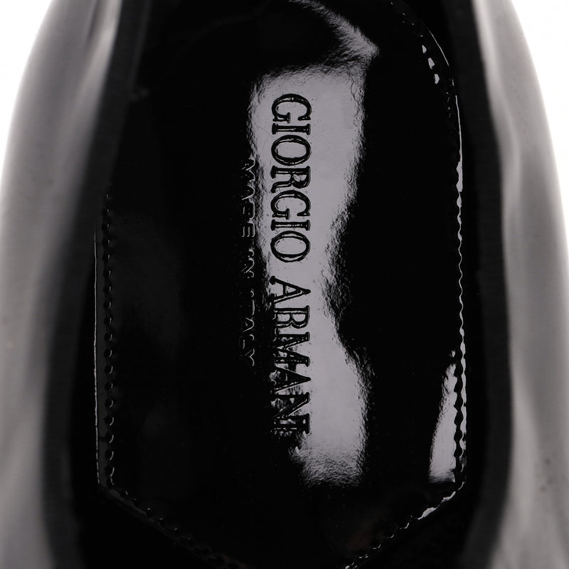 Giorgio Armani Patent Leather Derby Shoes. Size 43