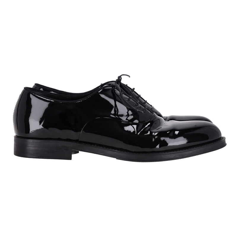 Giorgio Armani Patent Leather Derby Shoes. Size 43