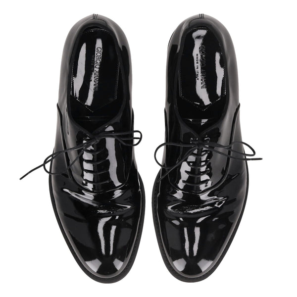 Giorgio Armani Patent Leather Derby Shoes. Size 43
