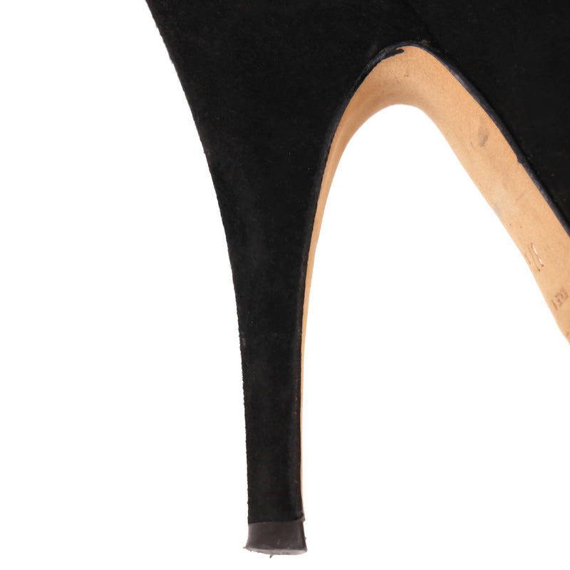 Giuseppe Zanotti Suede Boots With Crystal Stars Embellishment. Size 37.5