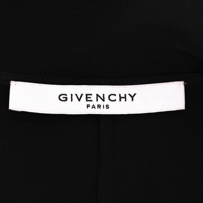 Givenchy Silk Neck-Tie Cape Top. Size 38FR