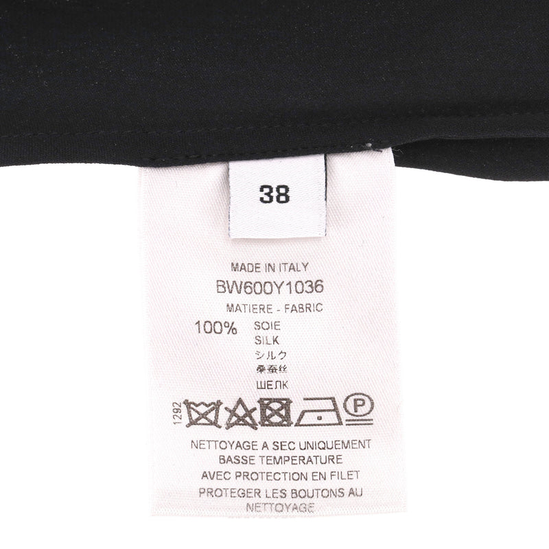 Givenchy Silk Neck-Tie Cape Top. Size 38FR