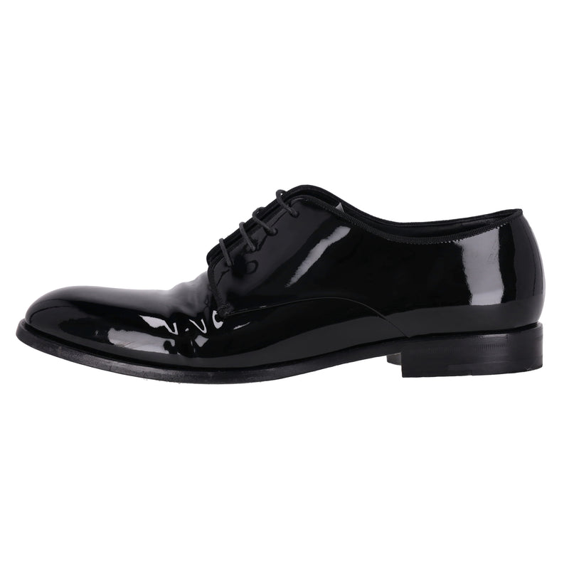 Giorgio Armani Patent Leather Derby Shoes. Size 43