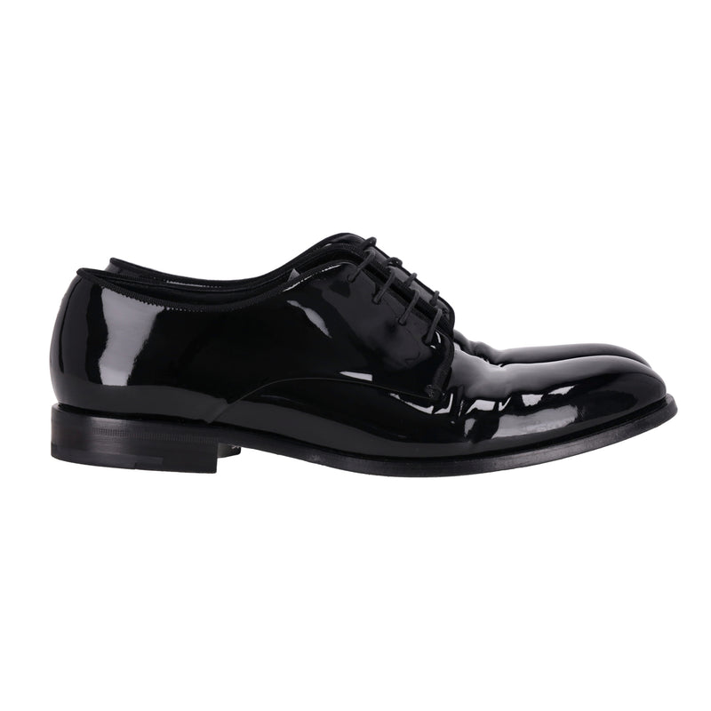 Giorgio Armani Patent Leather Derby Shoes. Size 43