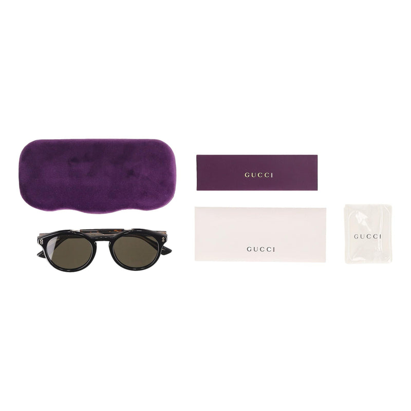 Gucci Double-Bridge Aviator Sunglasses