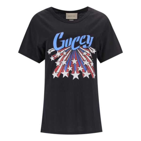 Gucci 'Guccy' Logo Cotton T-Shirt. Size S