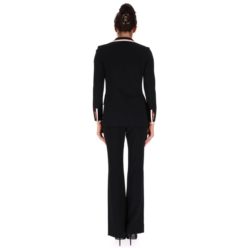 Gucci Grosgain Trimmed Cady Blazer/Jacket. Size 36IT