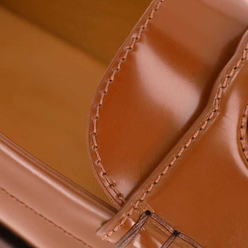 Gucci Millennial Ribot Cut-Out GG Logo Leather Loafers. Size 40.5