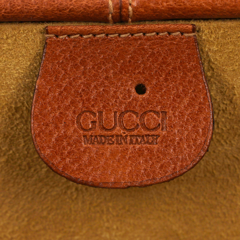 Gucci Vintage All-Over 'Gucci' Logo Canvas Vanity Case