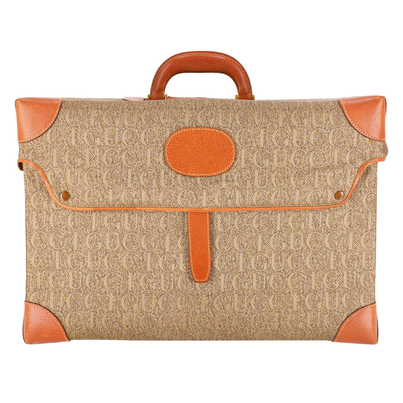 Gucci Vintage All-Over 'Gucci' Logo Canvas Vanity Case