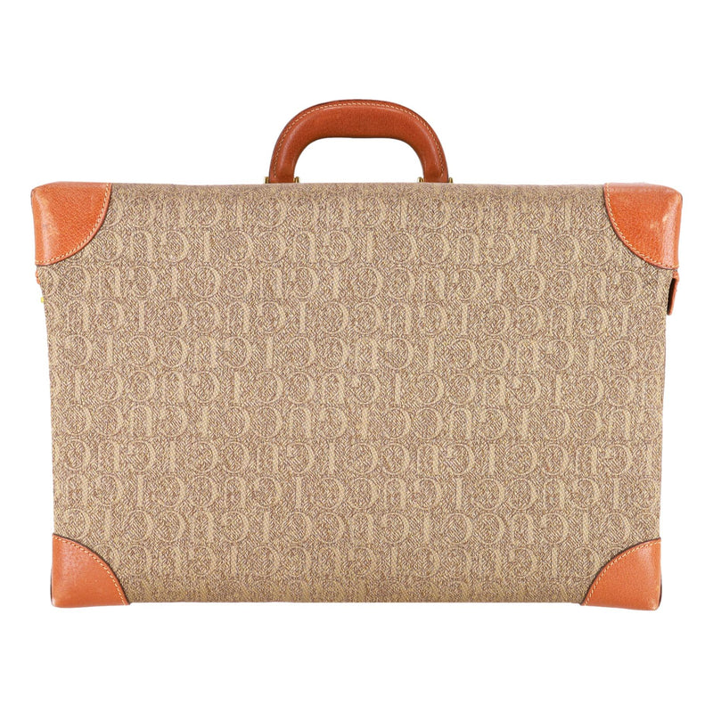 Gucci Vintage All-Over 'Gucci' Logo Canvas Vanity Case