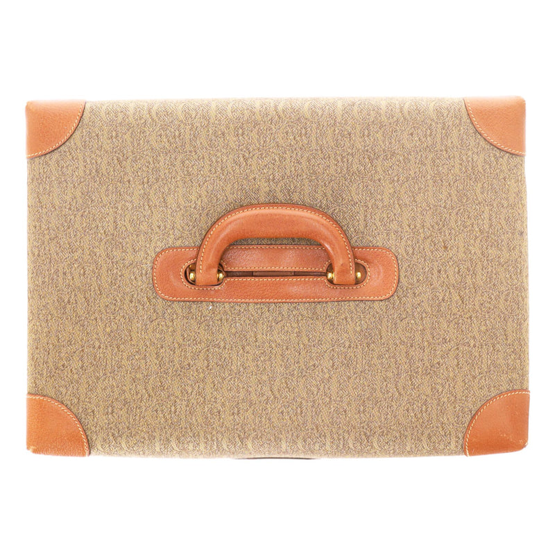 Gucci Vintage All-Over 'Gucci' Logo Canvas Vanity Case