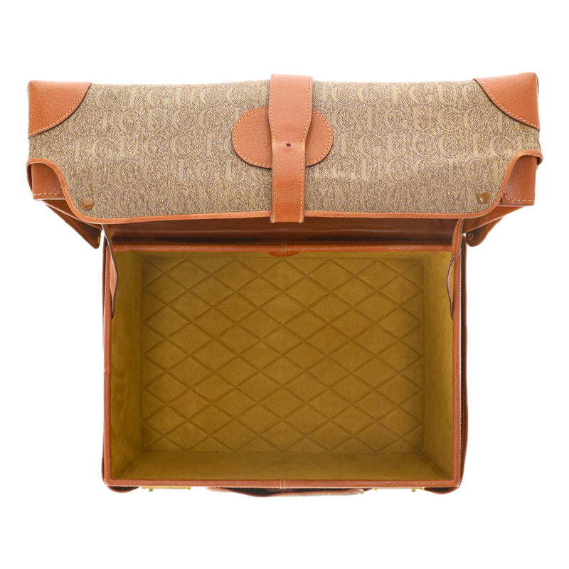 Gucci Vintage All-Over 'Gucci' Logo Canvas Vanity Case