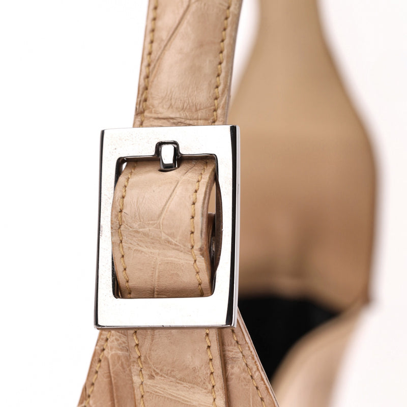 Gucci Crocodile Skin Jackie Hobo Shoulder Bag