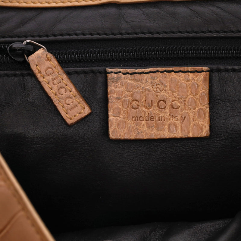 Gucci Crocodile Skin Jackie Hobo Shoulder Bag