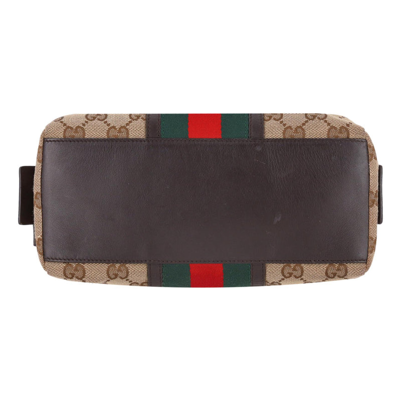 Gucci GG Canvas Web Stripe Cosmetic Pouch/Toiletry Bag