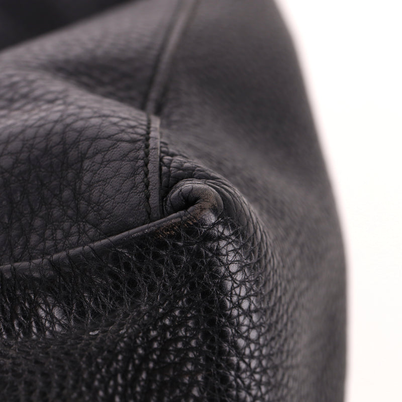 Gucci Soho GG Logo Embossed Leather Tote Bag