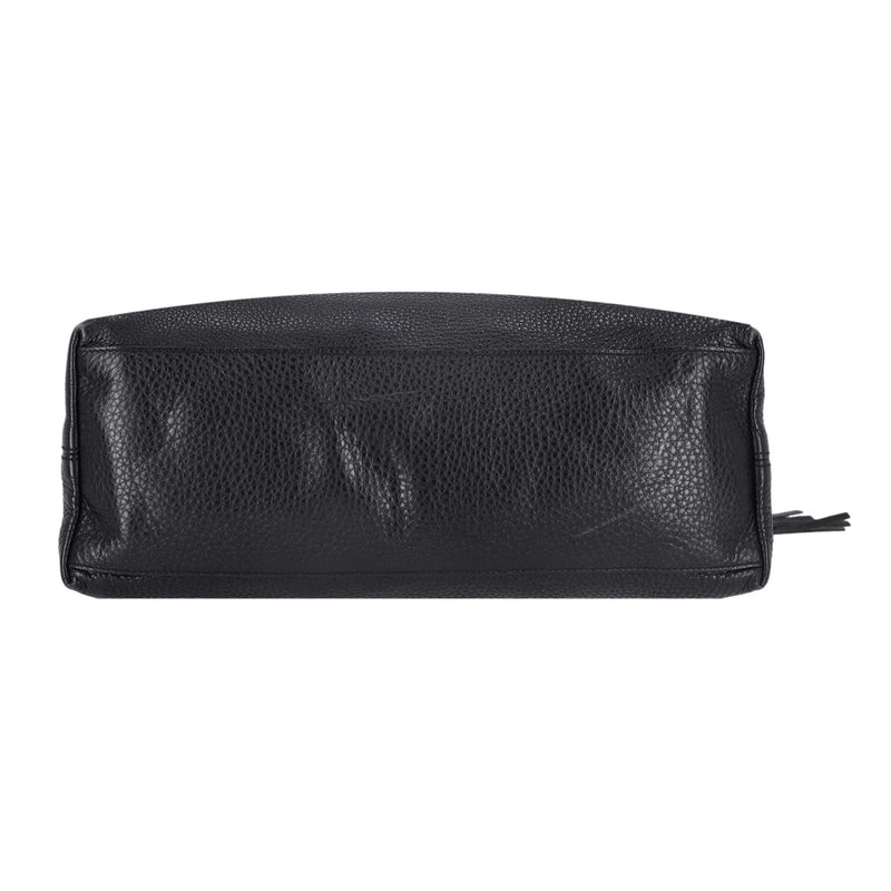 Gucci Soho GG Logo Embossed Leather Tote Bag