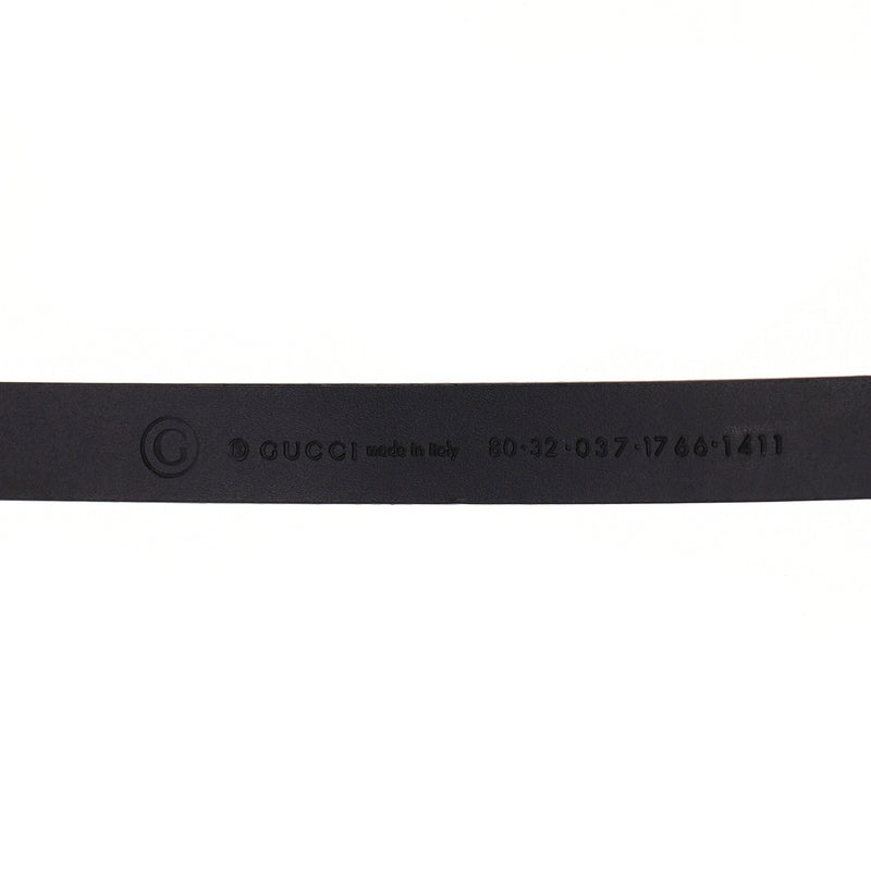 Gucci Leather & Chain T-Bar Ring Belt