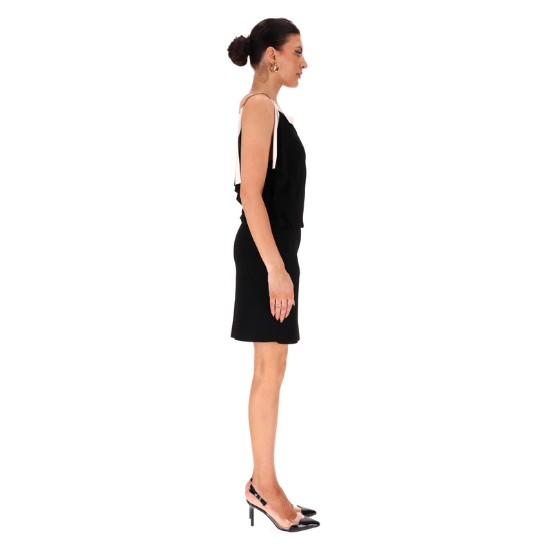 Gucci Knitted Dress With Chain Straps Detail. Size M