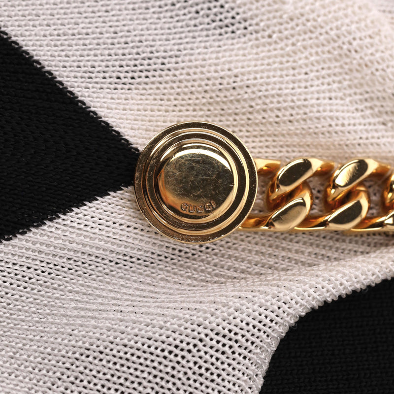 Gucci Knitted Dress With Chain Straps Detail. Size M