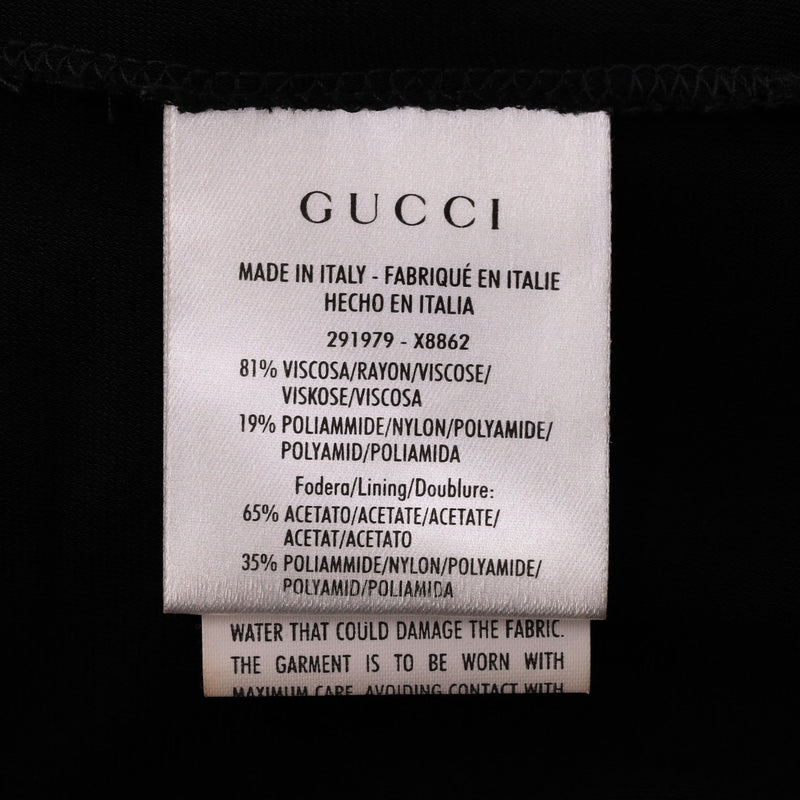 Gucci One-Shoulder Brooch & Chain Strap Detail Dress. Size S