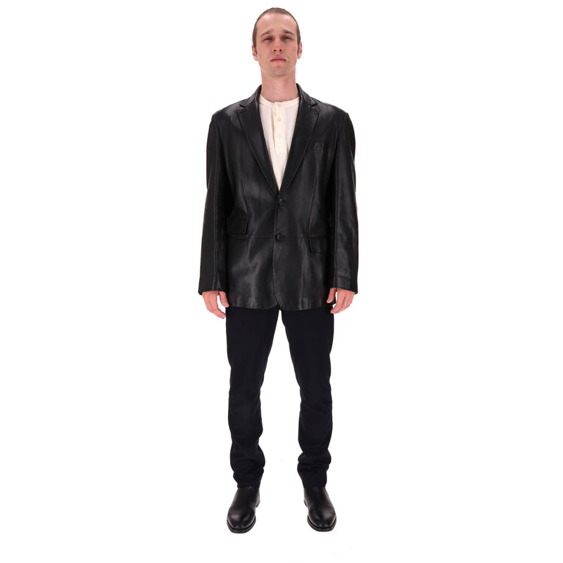 Gucci Leather Jacket/Blazer. Size 50IT