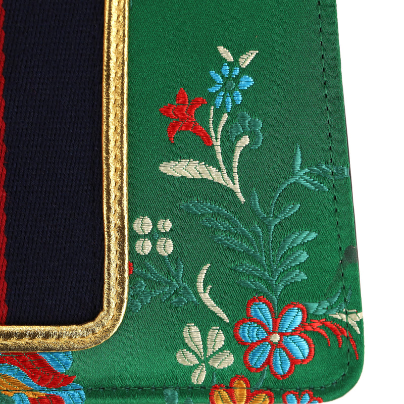 Gucci Floral Jacquard Sylvie Small Top Handle Bag