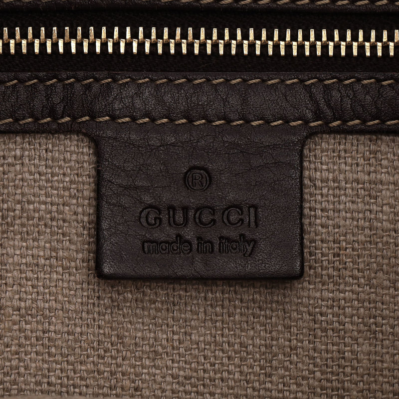 Gucci Vintage Zebra Pony Hair & Leather Hobo Bag With A Horsebit Buckle