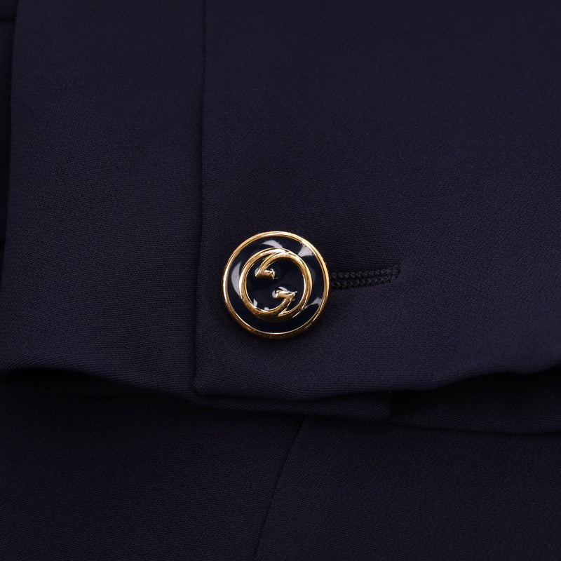 Gucci Tailored Jacket With 'GG' Button Cuffs. Size 40IT