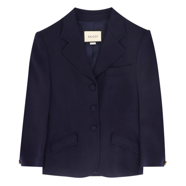 Gucci Tailored Jacket With 'GG' Button Cuffs. Size 40IT