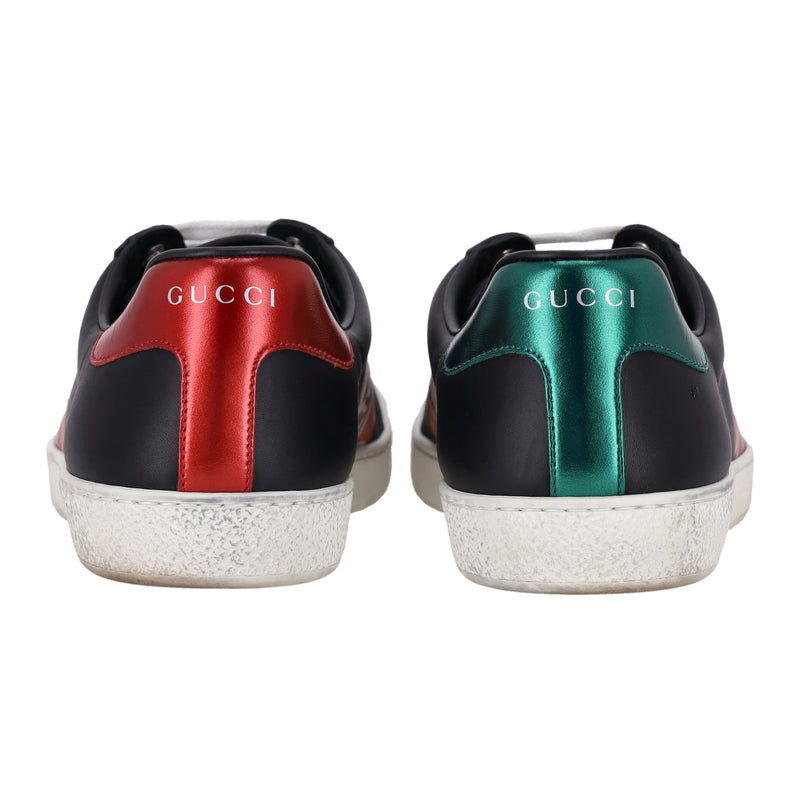 Gucci Ace Kingsnake Leather Sneakers. Size 43