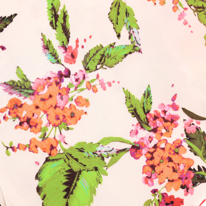 Hale Bob Floral-Print Flared Trousers. Size M