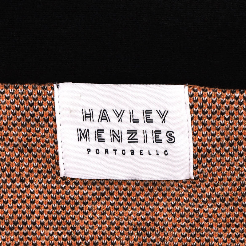 Hayley Menzies Leopard Print Knitted Open-Front Cotton Cardigan. Size M