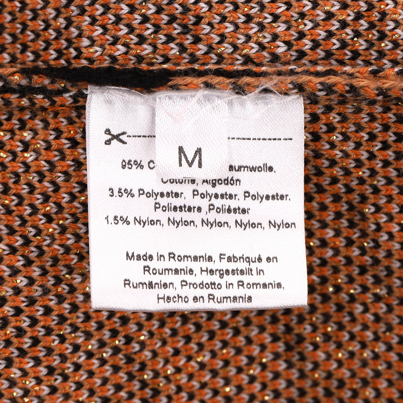 Hayley Menzies Leopard Print Knitted Open-Front Cotton Cardigan. Size M