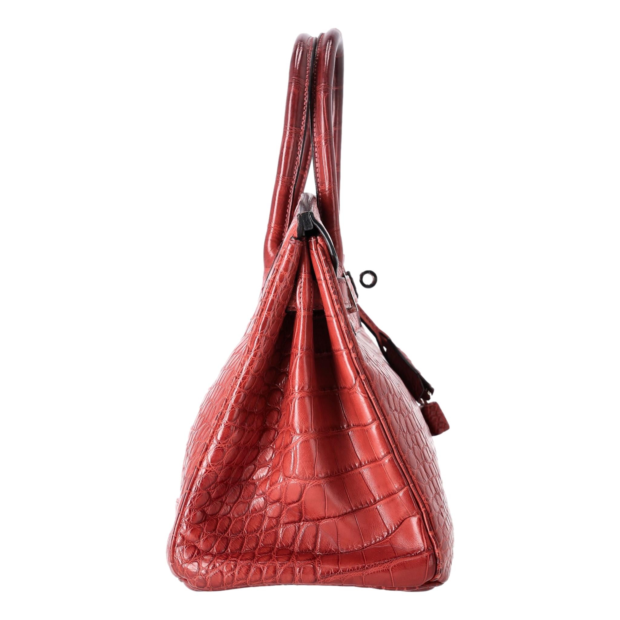 Hermes Birkin 30 Alligator Skin Handbag Shush London