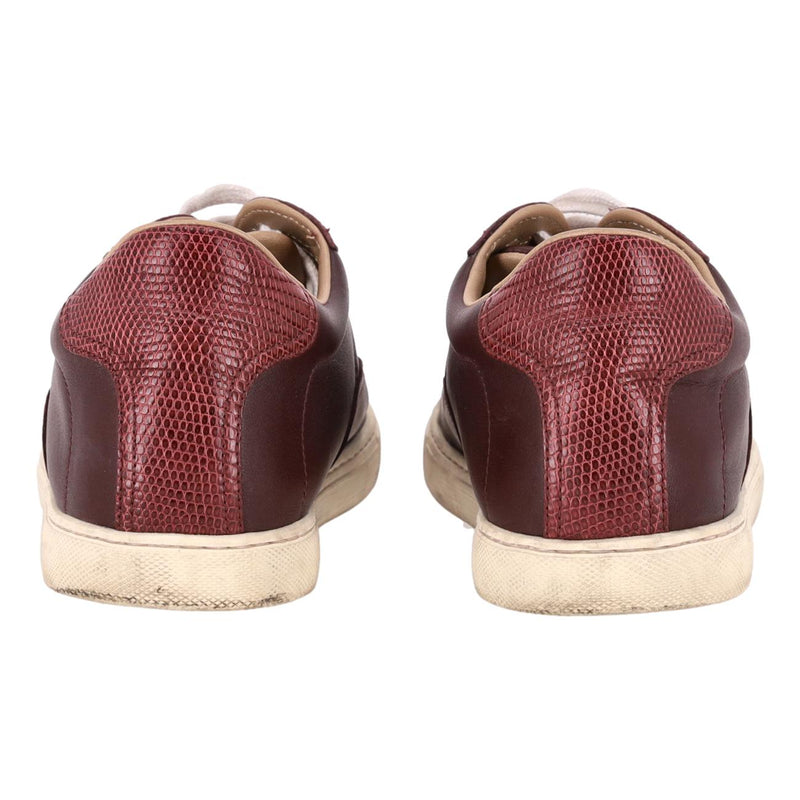 Hermes Leather & Lizard Skin 'H' Quicker Sneakers. Size 40