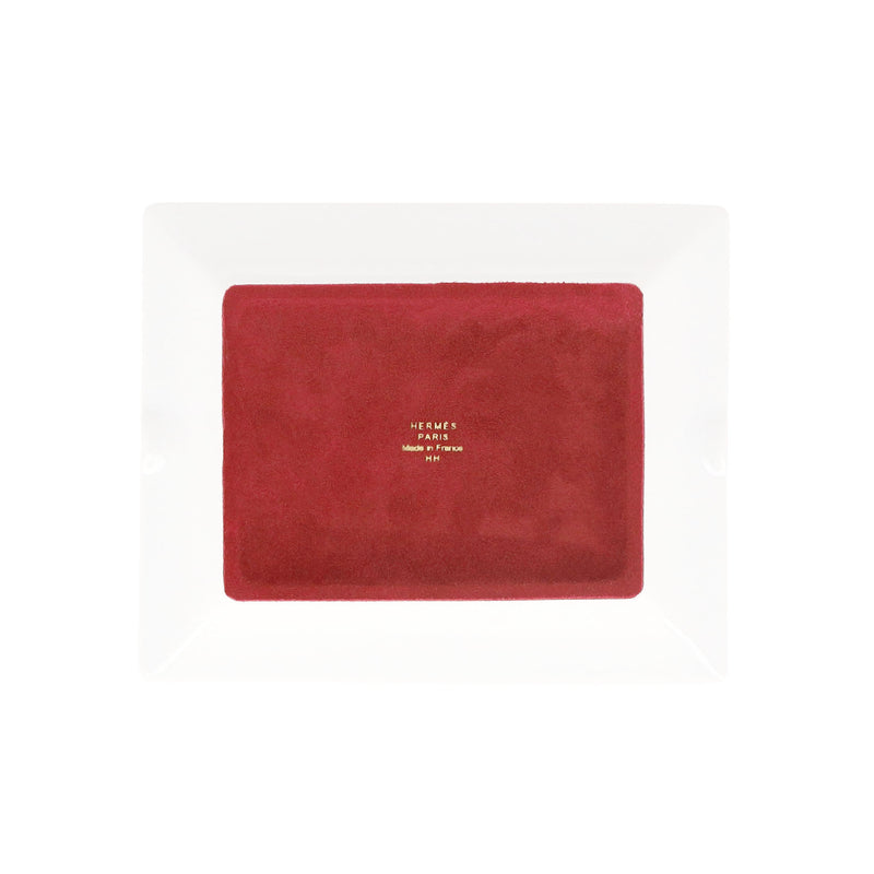 Hermes Garde-Robe Pop Porcelain  & Goatskin Ashtray