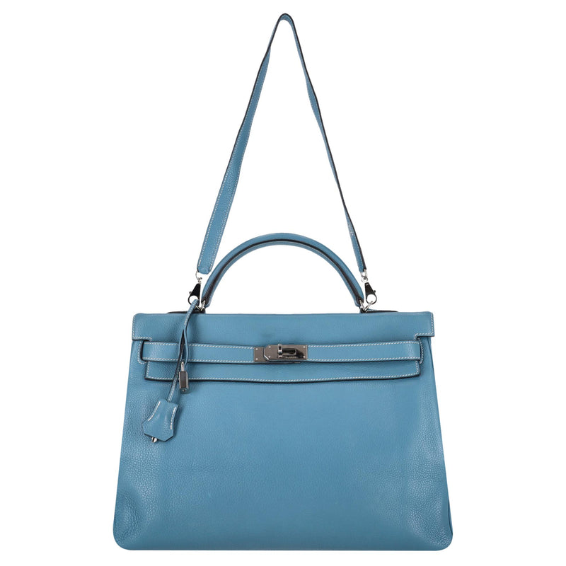Hermes Kelly Clemence Leather Retourne 40cm Bag