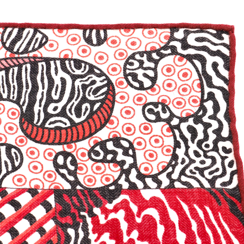 Hermès 'Sieste au Paradis' Silk & Cashmere Shawl/Scarf By Aline Honore